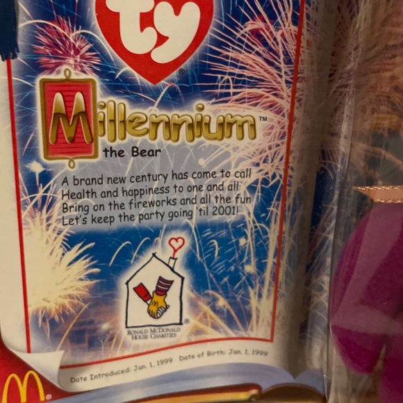 Ty Beanie Baby Millennium Bear McDonalds New Unopened!! - Picture 2 of 4